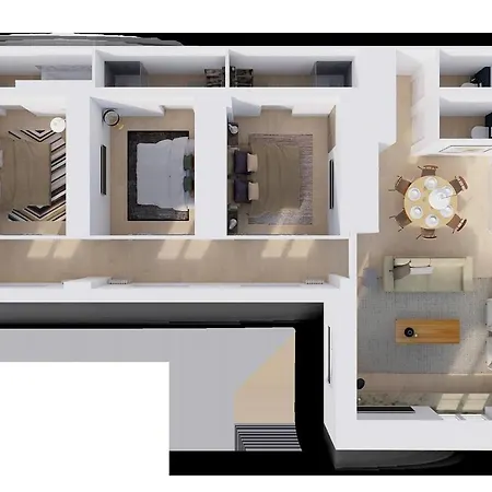 شقة Modern 3bdr/3bth - Louvre Museum/tuileries
