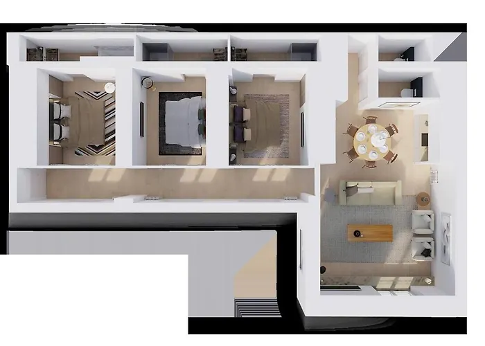 Appartement Modern 3bdr/3bth - Louvre Museum/tuileries